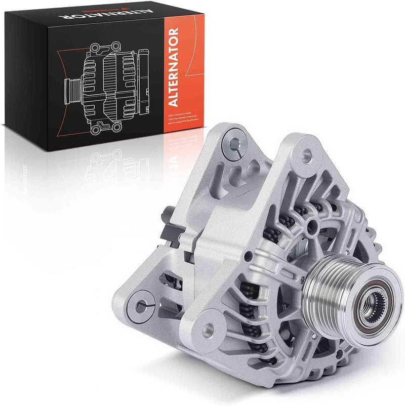 Alternator 12V 110A with 6-Groove Clutch Pulley for Nissan Sentra 2013-2019, 1.8L