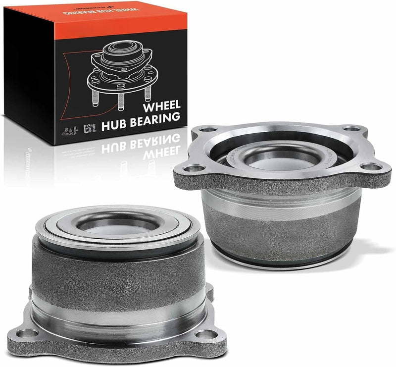 Rear Wheel Bearing and Hub Assembly Pair, Left and Right, for Nissan Frontier 2005-2019, Xterra 2005-2013