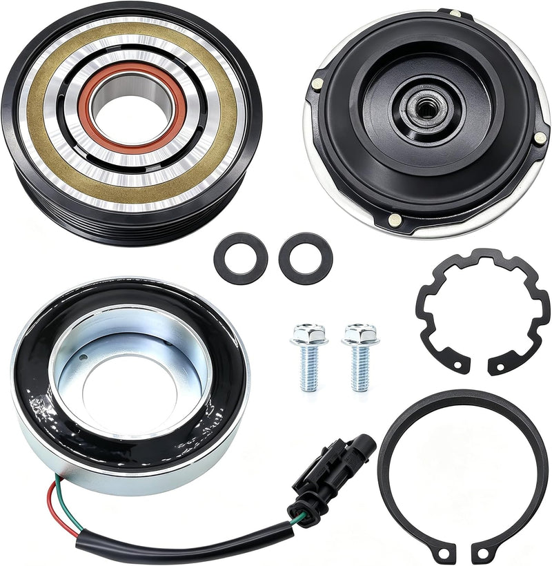A/C Compressor Clutch Kit for Chevrolet Silverado 2500 HD 2015-2021, 3500 HD 2015-2021, GMC Sierra 2500 HD 2015-2021