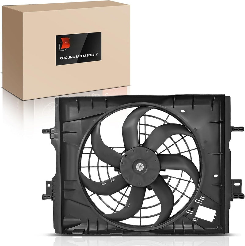 Radiator Cooling Fan Assembly with Brushless Motor for Nissan Kicks 2018-2023, Versa 2020 CVT, 1.6L