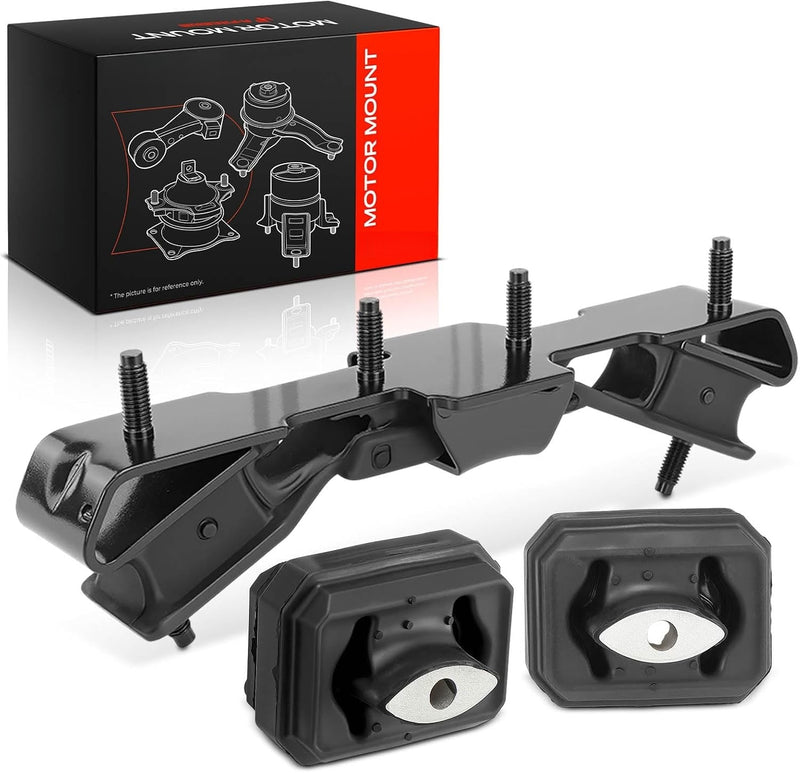 Engine Mount Bushing and Transmission Mount Set of 3 for Dodge Ram 1500 2006-2007 5.7L Standard or Crew Cab