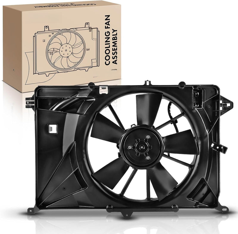 Engine Radiator Cooling Fan Assembly with Brushless Motor and Shroud for Jeep Compass 2017-2022 (MP), 2.4L