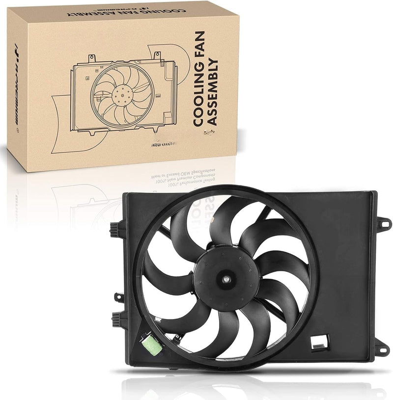 Radiator Cooling Fan Assembly with Shroud for Chevrolet Sonic 2012-2017 1.8L