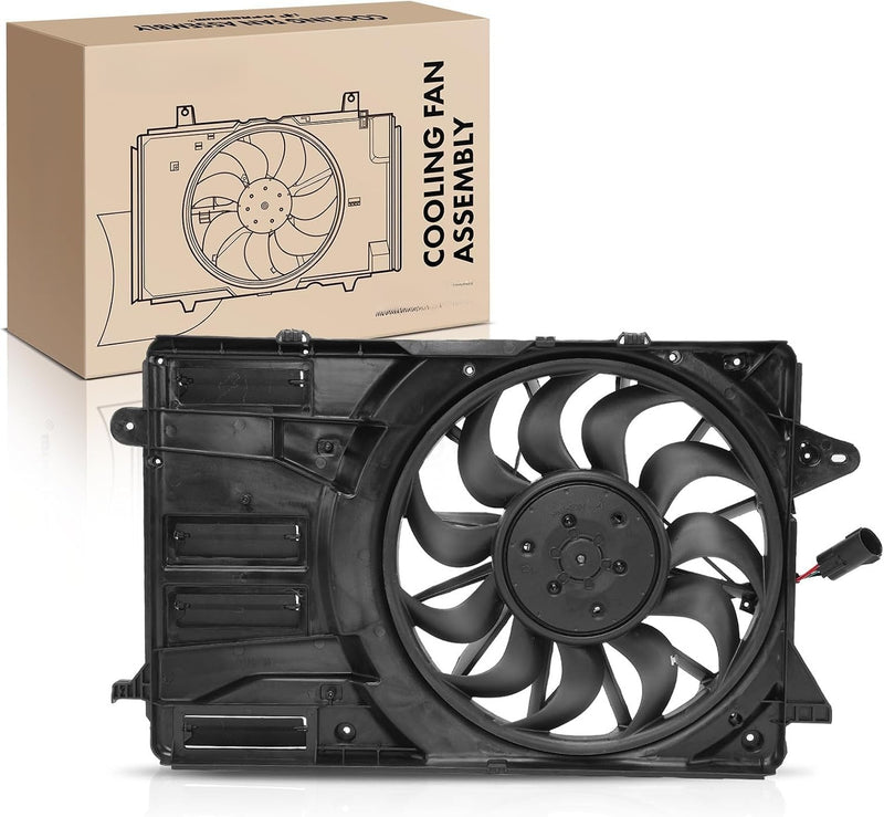 Radiator Cooling Fan Assembly with Brushless Motor for Chevrolet Malibu 2016-2020, Buick LaCrosse 2018-2019 2.5L, with Shroud
