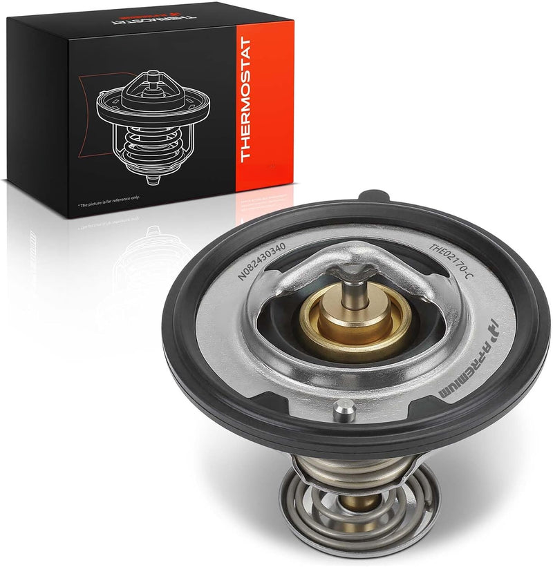 Engine Coolant Thermostat with Seal for Honda Accord 1995-2012, Pilot 2003-2015, Odyssey 1999-2017, Acura MDX 2001-2013