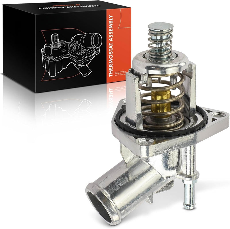 Aluminum Thermostat and Housing for Chevrolet Silverado 1500 2014-2018, Tahoe 2014-2020, GMC Sierra 1500 2014-2018