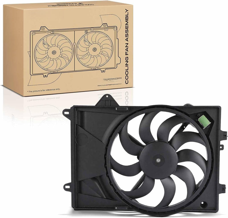 Radiator Cooling Fan Assembly with Shroud for Chevrolet Sonic 2012-2018, 1.8L L4
