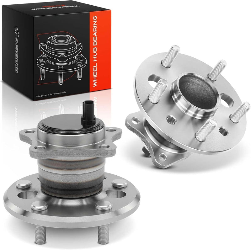 Rear Wheel Bearing and Hub Assembly Pair with ABS for Toyota Camry 2002-2011, Avalon 2005-2012, Solara 2004-2008