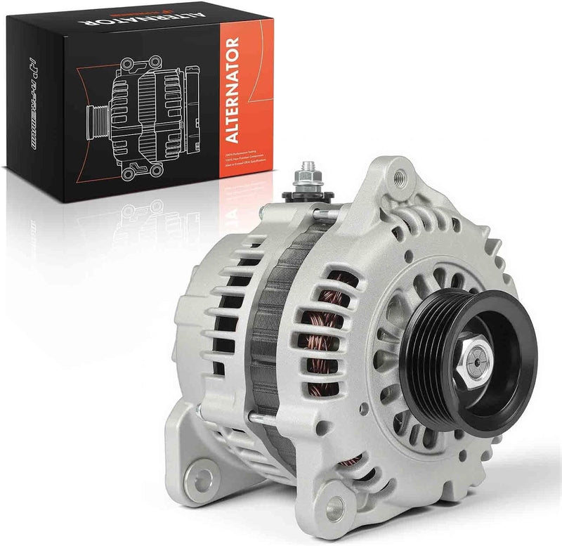 Alternator for Nissan Maxima 1995-2000, Murano 2003-2007, Infiniti I30 1998-2000, I35 2002-2004, 12V 110A 6-Groove Pulley