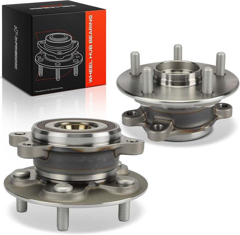 Front Wheel Bearing and Hub Assembly Pair, 5-Lug, for Toyota Camry 2018-2024, RAV4 2019-2023, Venza 2021-2023