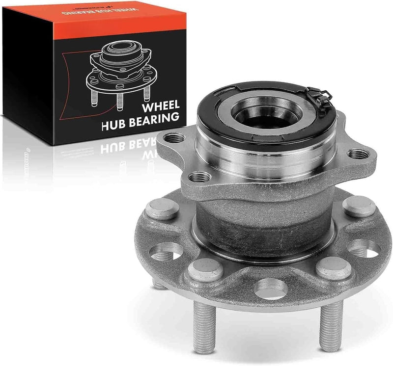 Rear Wheel Bearing and Hub Assembly, 5-Lug, for 4WD Jeep Compass 2007-2017, Patriot 2007-2017, AWD Dodge Caliber 2007-2008