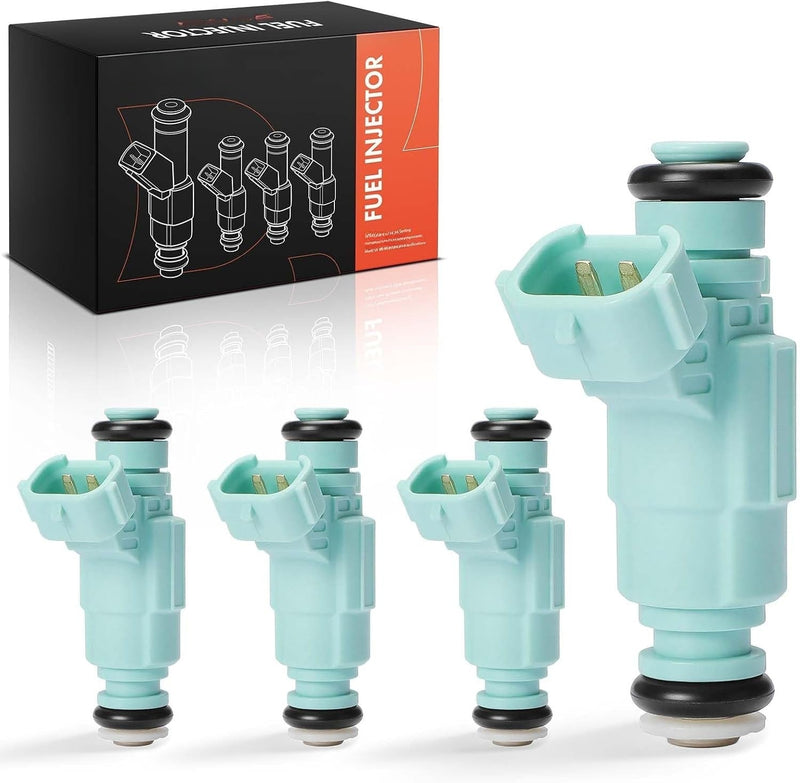 Fuel Injectors for Hyundai Elantra 2006-2012, Kia Soul 2010-2011, Spectra 2007-2009, L4 2.0L Gas, 4-Piece Set
