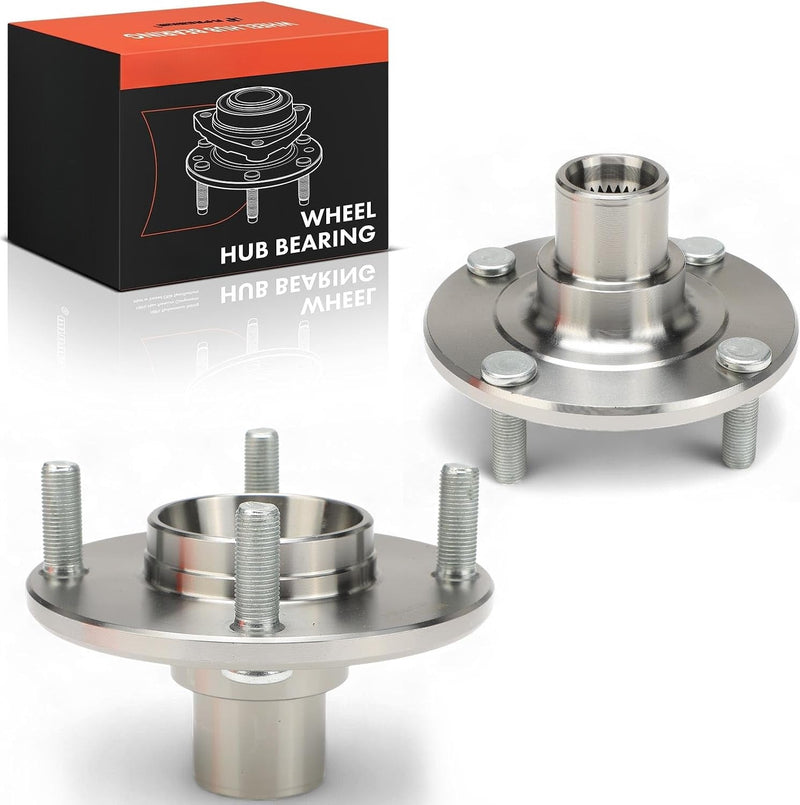 Front Wheel Hub Pair for Nissan Sentra 2002-2006, 2.5L, 4-Lug, 27-Tooth Spline