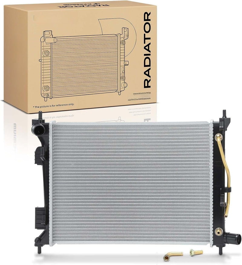 Engine Coolant Radiator with Transmission Oil Cooler for Hyundai Accent 2012-2017, Kia Rio 2012-2017, 1.6L L4