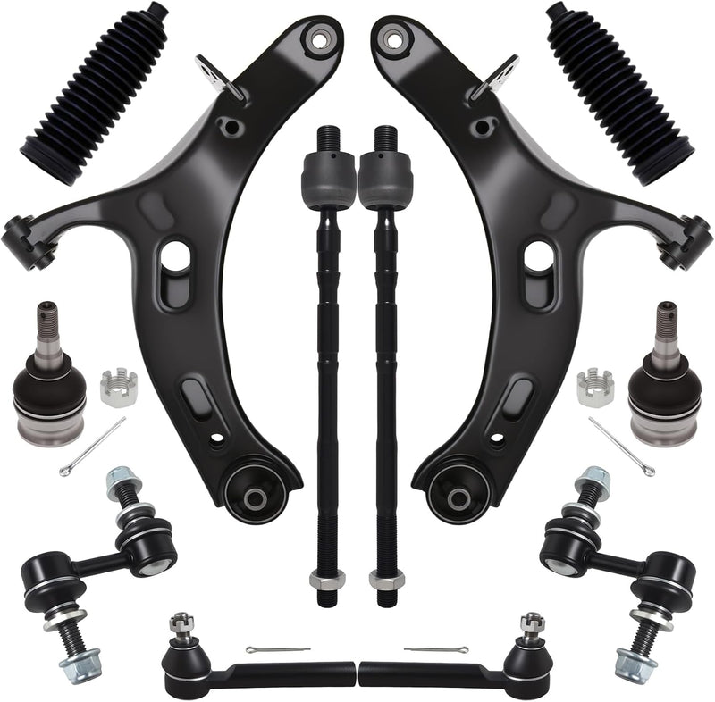 Front End Suspension Kit for Subaru Outback 2010-2014, Lower Control Arms, Ball Joints, Sway Bar Links