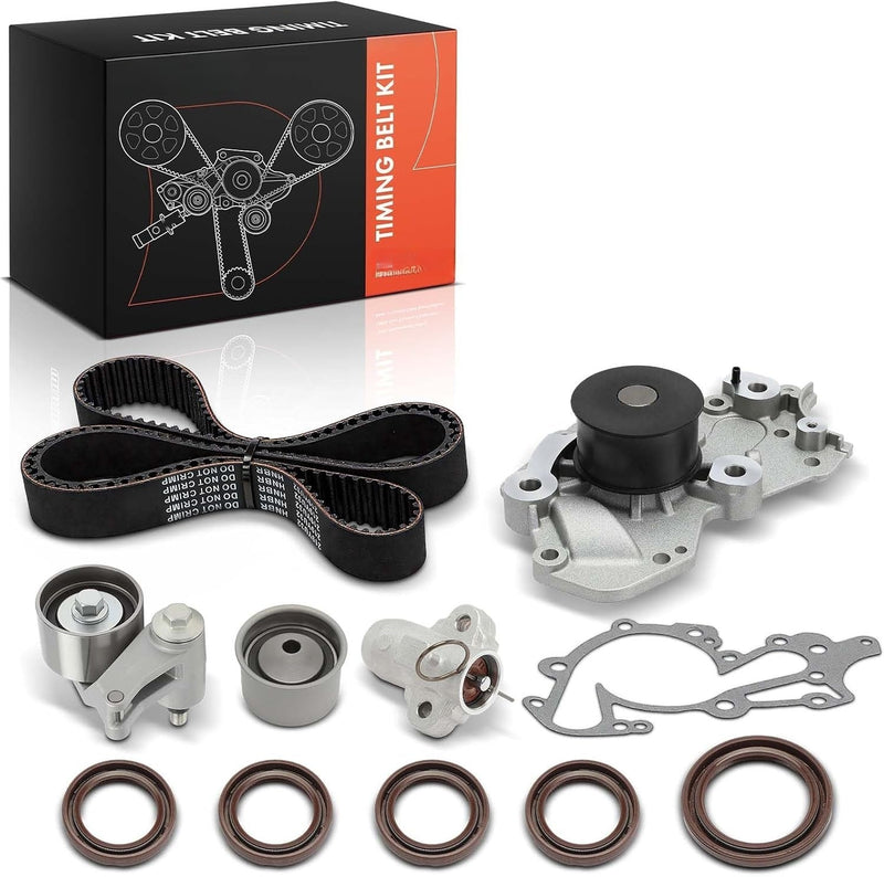 Timing Belt Kit with Water Pump for Hyundai Santa Fe 2007-2009, Kia Magentis 2007-2010, Optima 2006-2009 Oct 2005 and Newer