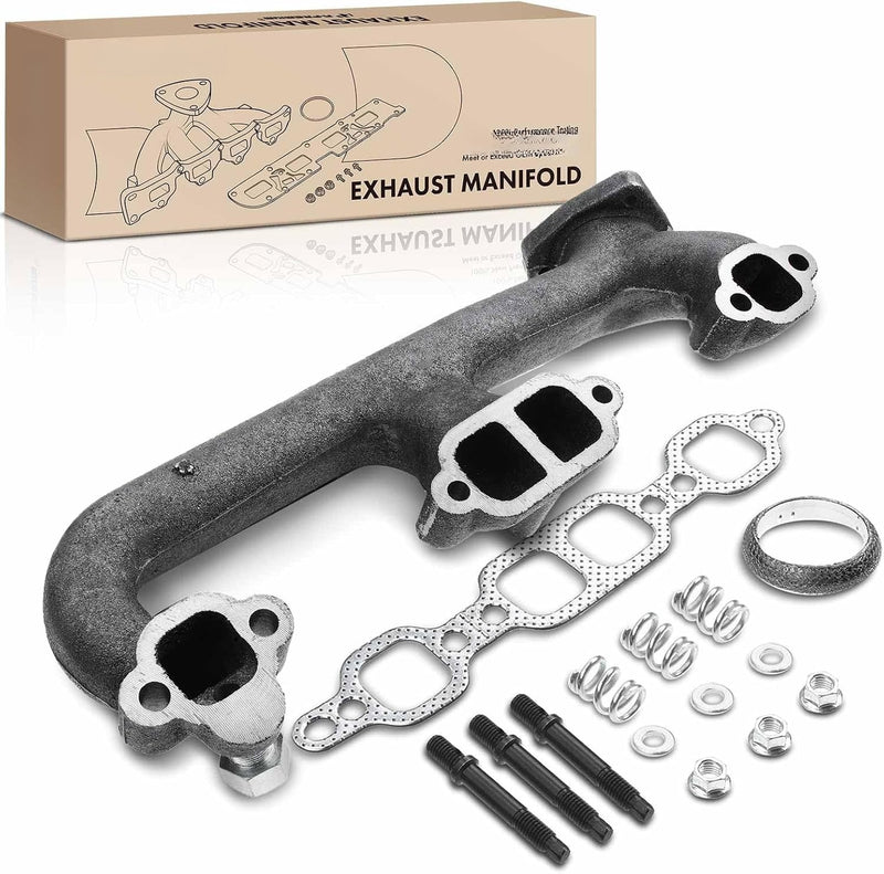 Left Exhaust Manifold Kit with Heat Shield for Chevrolet C1500 1988-1995, K1500 1988-1995, K2500 1988-1995