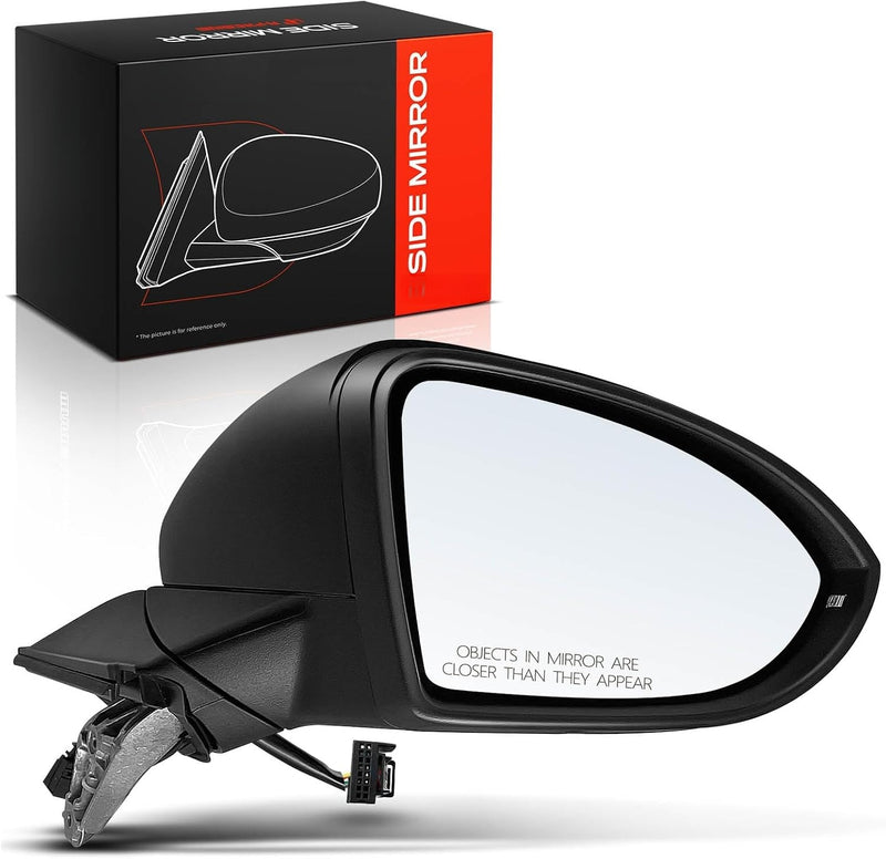 Front Right Passenger Side Heated Power Door Mirror for Volkswagen Golf 2015-2021, Golf Alltrack 2017-2019, GTI 2015-2021