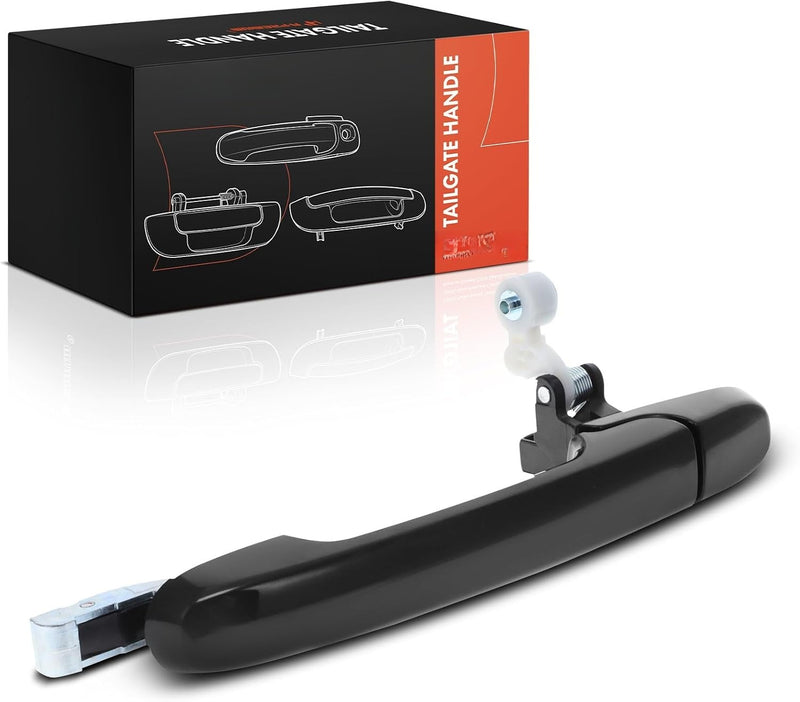 Tailgate Handle for Honda CR-V 2002-2006, Smooth Black, No Keyhole, No Camera Hole