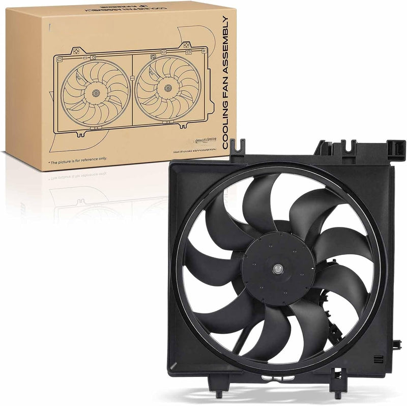Radiator Cooling Fan Assembly with Shroud for Subaru Impreza 2008-2014, Forester 2009-2013, WRX 2013-2014, WRX STI 2013-2016