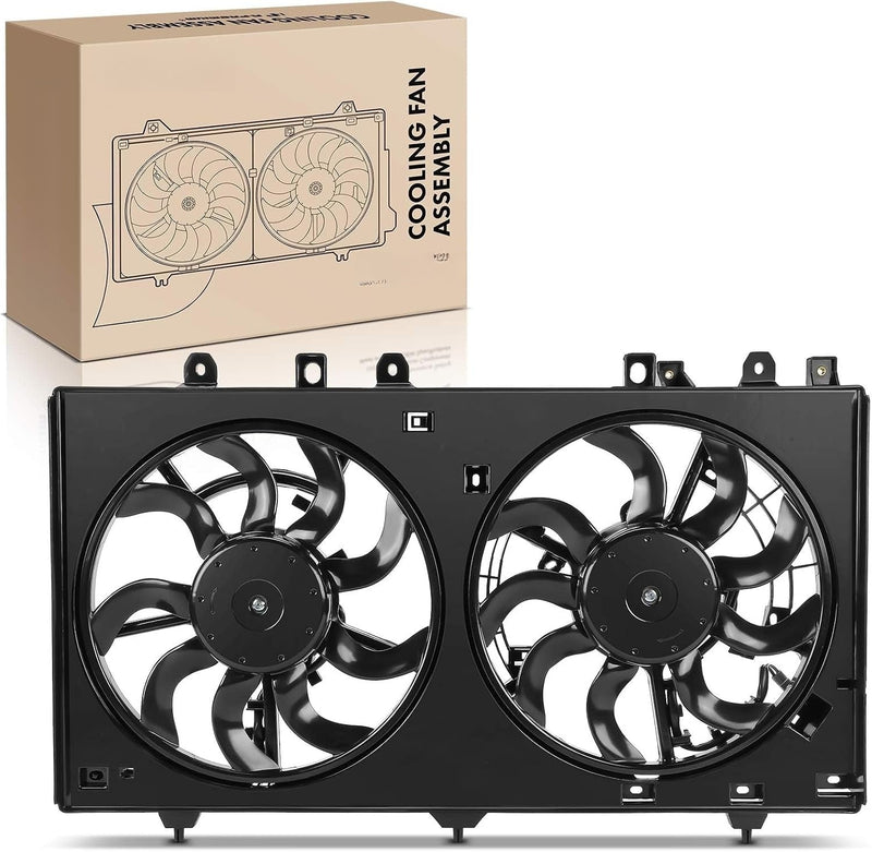 Dual Radiator Cooling Fan Assembly with Shroud for Subaru Outback 2020-2022, Legacy 2020-2022, 2.5L H4