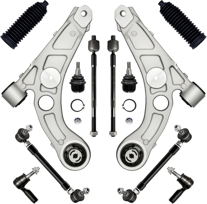 Front End Suspension Kit for Jeep Cherokee 2019-2023, Lower Control Arms, Ball Joints, Adjustable Sway Bar Links