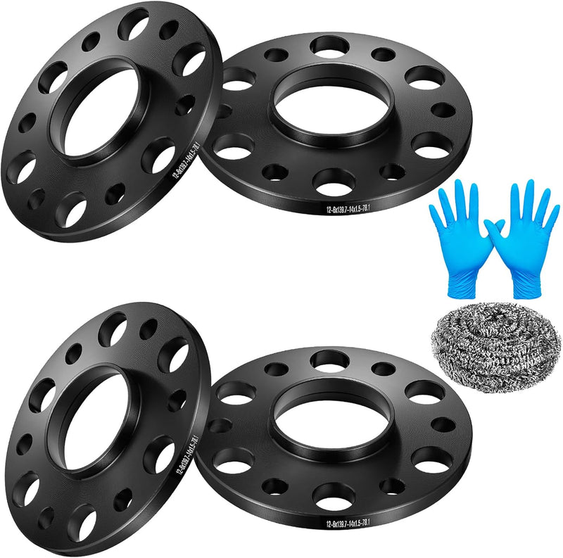 Hub-Centric Wheel Spacers 12mm 6x139.7 (6x5.5) for Chevrolet Silverado 1500 2019-2021, GMC Sierra 1500 2019-2021, Set of 4