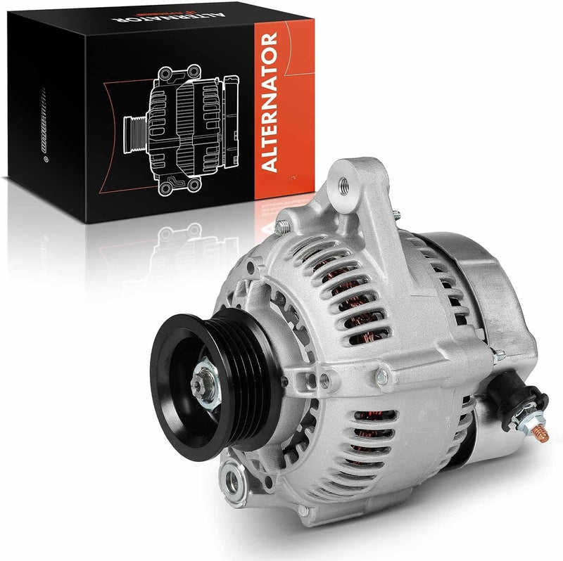Alternator for Toyota Corolla 1988-1992, Celica 1990-1993, Geo Prizm 1989-1992, 1.6L, 12V 5-Groove Clutch Pulley