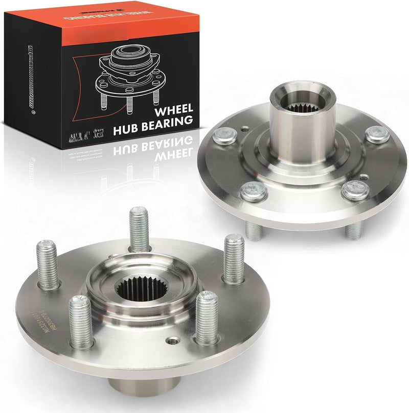 Front Wheel Hub for Honda CR-V 1997-2001, Prelude 1997-2001, 5-Lug, Left and Right Pair