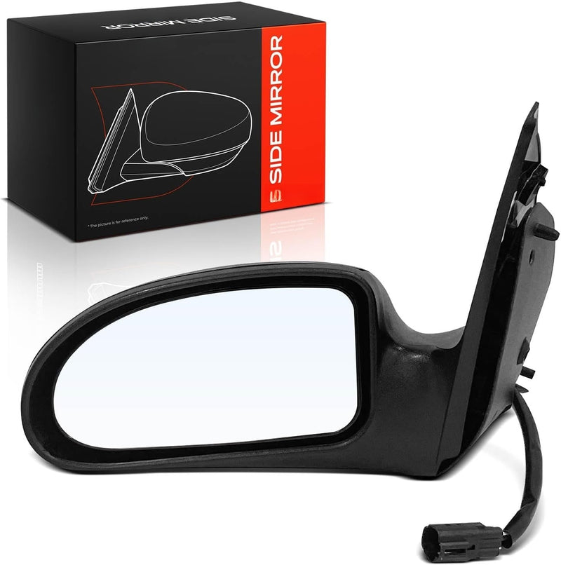 Front Left Driver Side Power Mirror for Ford Focus 2000-2007, Non-Heated, Non-Folding, Black