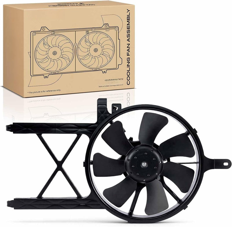 A/C Condenser Fan Assembly with Shroud for Nissan Frontier 2005-2019, Pathfinder 2007-2012, Xterra 2007-2015, 4.0L V6
