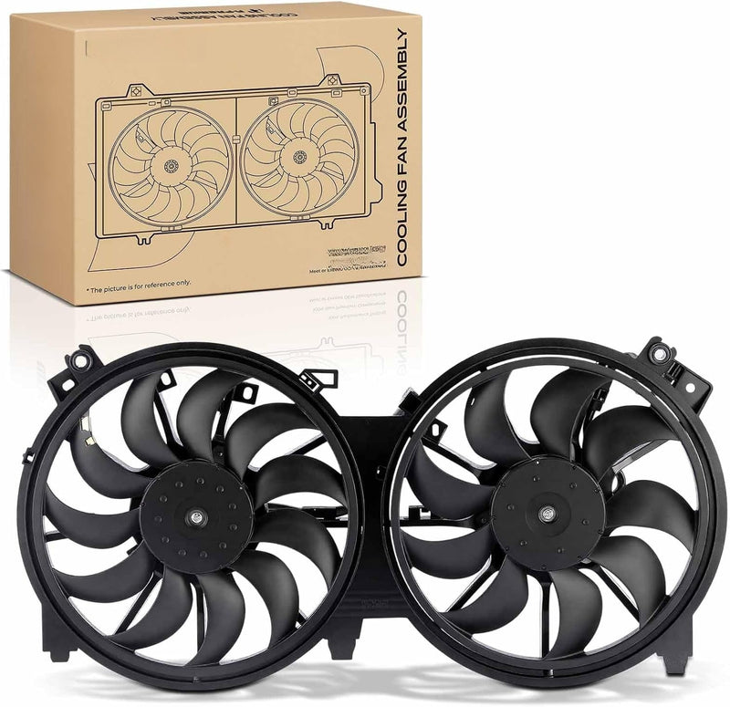 Radiator Cooling Fan Assembly for Nissan Altima 2007-2018 2.5L 3.5L, Maxima 2016-2023 3.5L V6, Dual Fans with Shroud