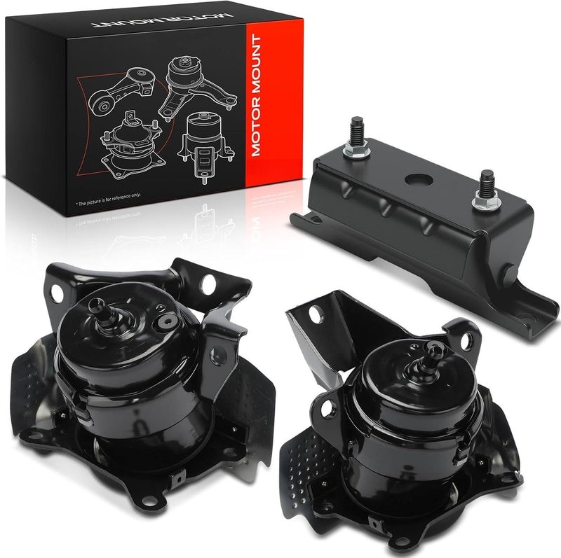Engine Mount and Rear Transmission Mount Kit for Chevrolet Silverado 1500 2014-2018, GMC Sierra 1500 2014-2018, 4WD or AWD