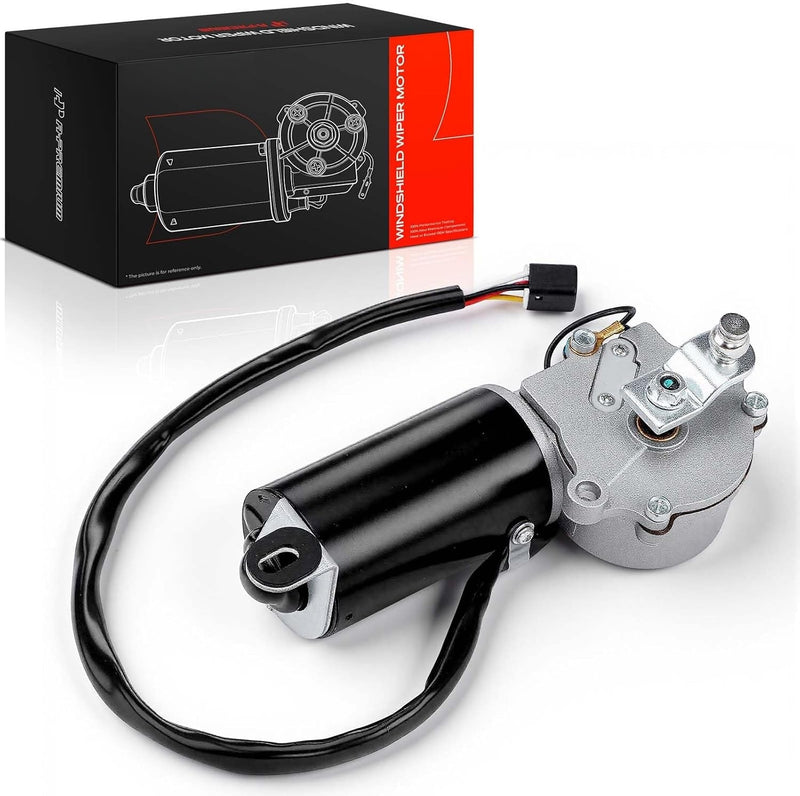Front Windshield Wiper Motor for Jeep Wrangler 1987-1995, 5-Pin, Without Washer Pump