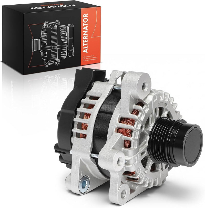 Alternator for Hyundai Sonata 2020-2023, Kia K5 2021-2024 1.6L, 12V 130A 6-Groove Decoupler Pulley