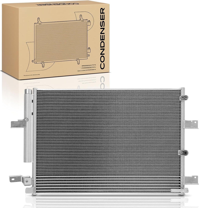 A/C Condenser with Oil Cooler for Ford Edge 2011-2014 3.5L or 3.7L, Lincoln MKX 2012-2015 3.7L