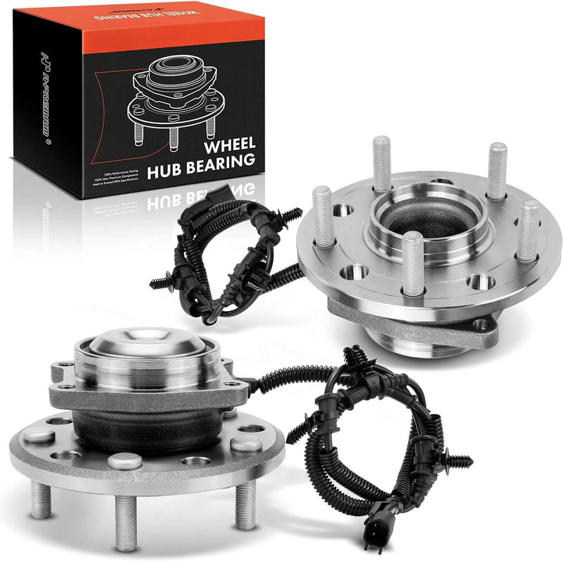 Rear Wheel Bearing and Hub Assembly Pair with ABS Sensor, 5-Lug