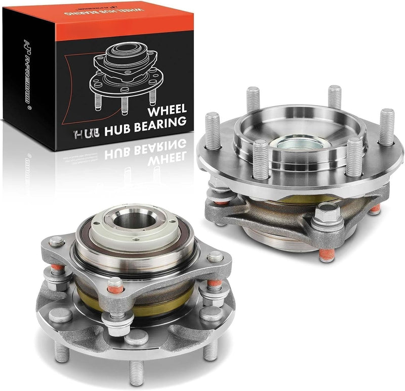 Front Wheel Bearing and Hub Assembly Pair for Toyota Tacoma 2005-2023, 4Runner 2003-2024 RWD, FJ Cruiser 2007-2014 RWD, 6-Lug