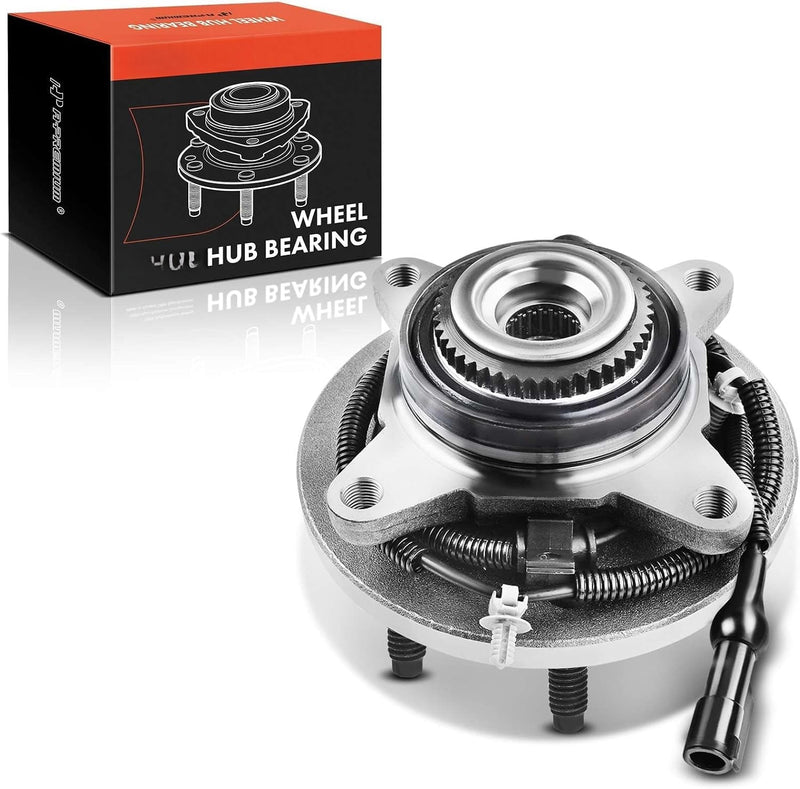 Front Wheel Bearing and Hub Assembly for Ford Expedition 2007-2010, Lincoln Navigator 2007-2010, 4WD, 6-Lug, with ABS Sensor