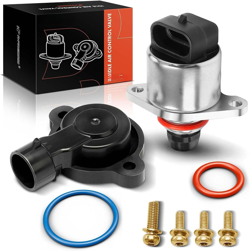 IAC Valve and Throttle Position Sensor Set for Chevrolet Silverado 1500 1999-2002, Tahoe 2000-2002, GMC Sierra 1500 1999-2002