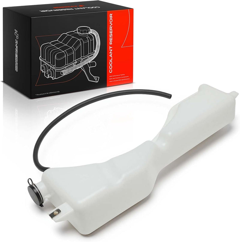 Front Coolant Recovery Reservoir for Ford Mustang 1997-2004 3.8L or 3.9L Gas, with Cap and Tubing