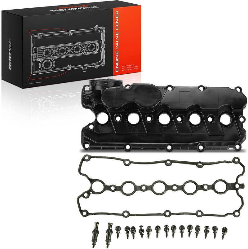 Engine Valve Cover With Gasket and Bolts for Volkswagen Beetle 2006-2018, Jetta 2005-2014, Golf 2010-2014 2.5L