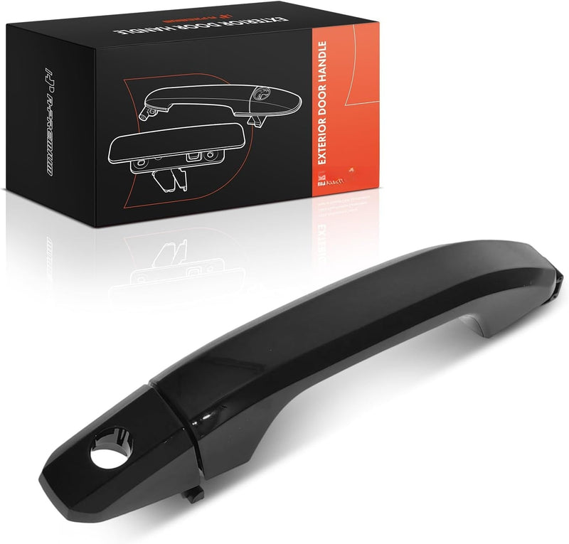 Front Left Driver Side Exterior Door Handle, Black GBA, for Chevrolet Silverado 1500 2014-2018, Tahoe 2015-2020