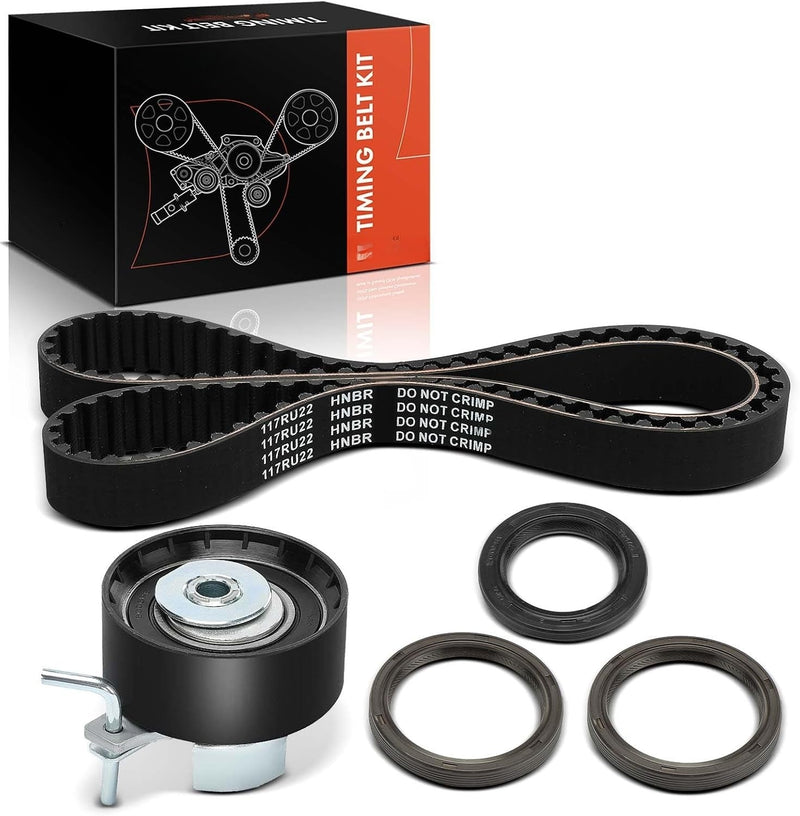 Timing Belt Kit with Tensioner and Seals for Ford Fiesta 2011-2019 1.6L DOHC