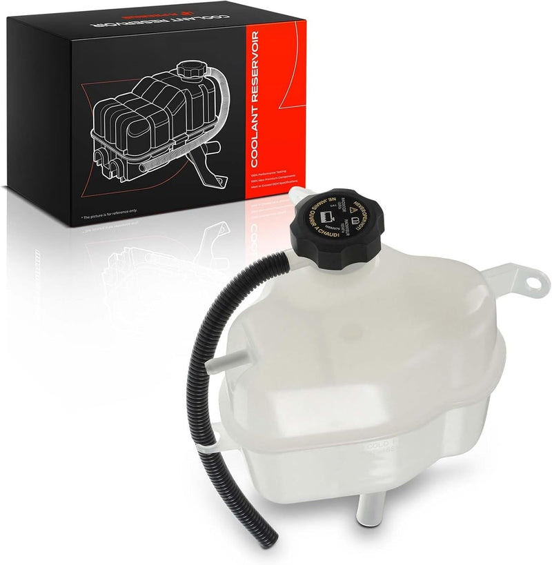 Pressurized Coolant Recovery Reservoir for Chevrolet Equinox 2006-2009, Pontiac Torrent 2006-2009, with Cap and Tubing