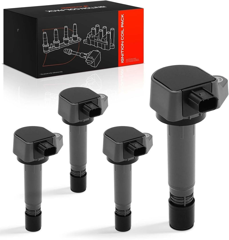 Ignition Coil Packs for Honda Civic 2006-2011 1.8L, 3-Pin, Set of 4
