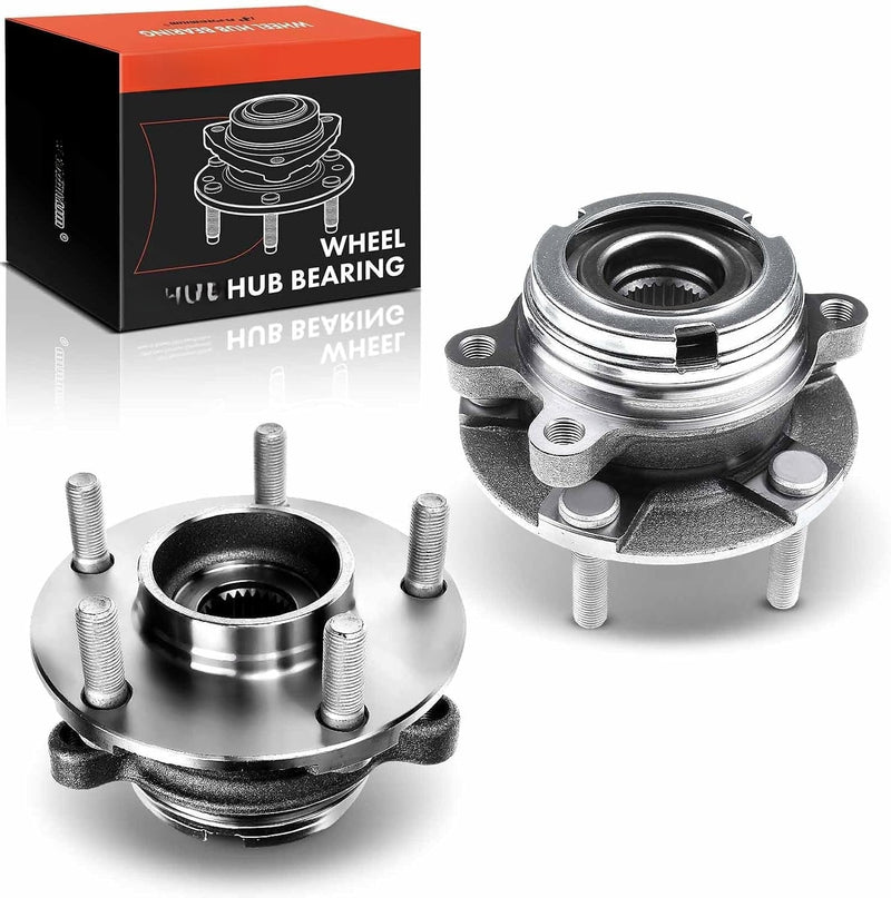Front Wheel Bearing and Hub Assembly for Nissan Altima 2007-2012, 2.5L, 5-Lug, 29 Splines, Pair