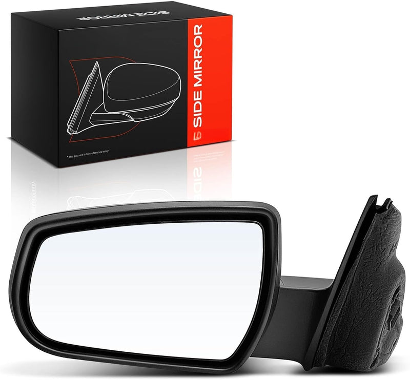 Front Left Driver Side Power Mirror for Chevrolet Malibu 2013-2015, Malibu Limited 2016, Textured Black, Non-Heated
