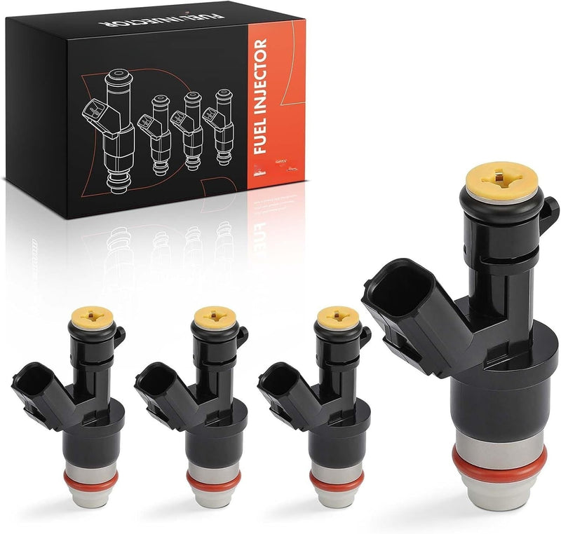 Fuel Injector Set of 4 for Acura TSX 2009-2014, ILX 2013-2015, Honda Accord 2008-2012, L4 2.4L Gas