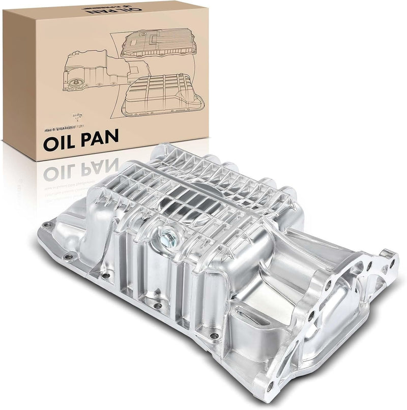 Aluminum Engine Oil Pan With Drain Plug for Ford Fiesta 2008-2016, Fiesta Ikon 2011-2015 1.6L